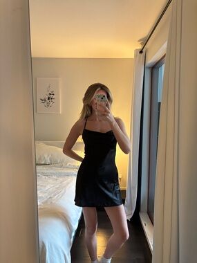 H & M satin mini dress